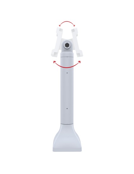 RAM® 14" Pedestal Mount with 75mm VESA & Cable Routing - Gray