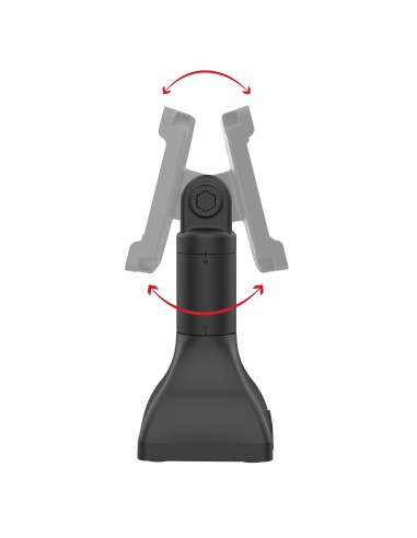 RAM® 7" Pedestal Mount with 100mm & 75mm VESA & Cable Routing