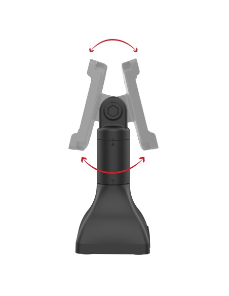 RAM® 7" Pedestal Mount with 100mm & 75mm VESA & Cable Routing