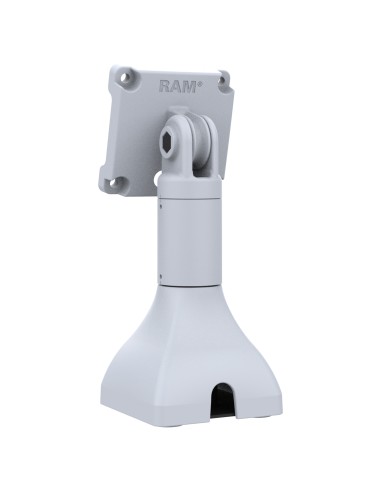 RAM® 7" Pedestal Mount with 75mm VESA & Cable Routing - Gray