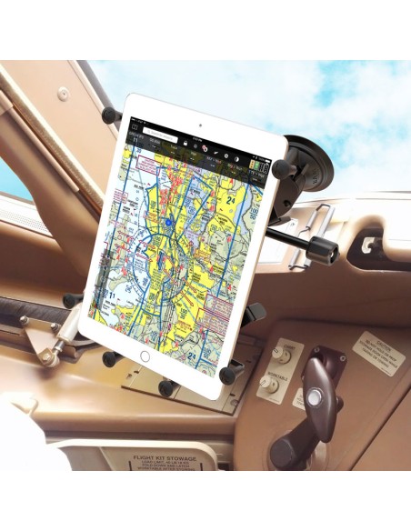 RAM® X-Grip® with Dual Suction for 9"-11" Tablets - Inset Plate