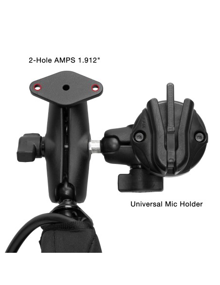 RAM® Tough-WedgeT Temporary Radio + Mic Vehicle Mount Bundle