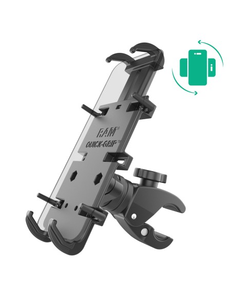 RAM® Quick-GripT XL Phone Mount with Rotating Low-Profile Tough-ClawT