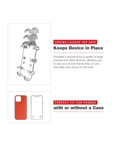 RAM® Quick-GripT XL Phone Mount with Rotating Low-Profile Tough-ClawT