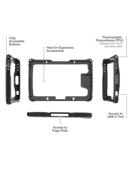 RAM® SkinT for Zebra ET401 8" Enterprise Tablet