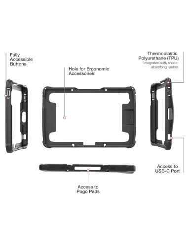 RAM® SkinT for Zebra ET401 10" Enterprise Tablet