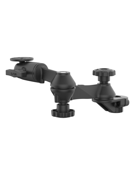 RAM® 90-Degree Dual Swing Arm Mount with Ball for Tough-BarT