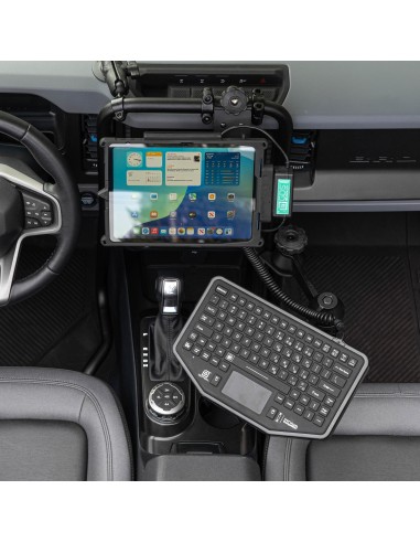 RAM® 90-Degree Dual Swing Arm Mount with Ball for Tough-BarT