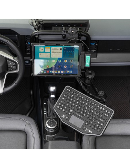 RAM® 90-Degree Dual Swing Arm Mount with Ball for Tough-BarT