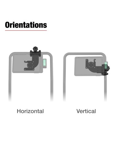 RAM® Friction Hinge Mount with AMPS & VESA Bracket for Tough-BarT