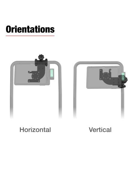 RAM® Friction Hinge Mount with AMPS & VESA Bracket for Tough-BarT