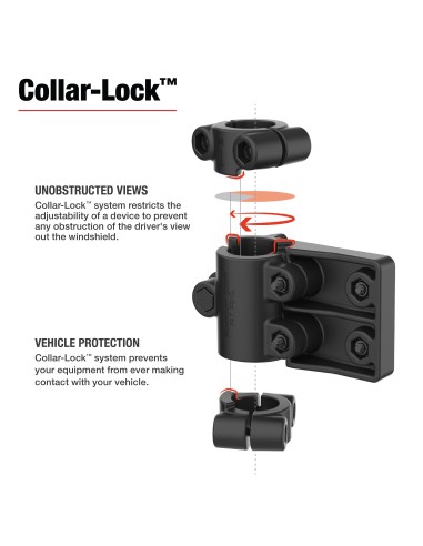 RAM® Friction Hinge Mount with AMPS Bracket for Tough-BarT