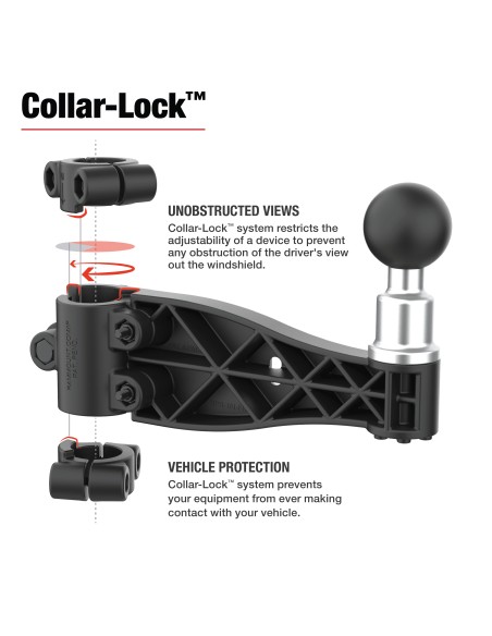 RAM® Friction Hinge Arm with Pin-LockT Ball for Tough-BarT