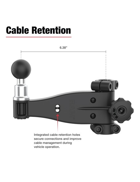 RAM® Friction Hinge Arm with Pin-LockT Ball for Tough-BarT