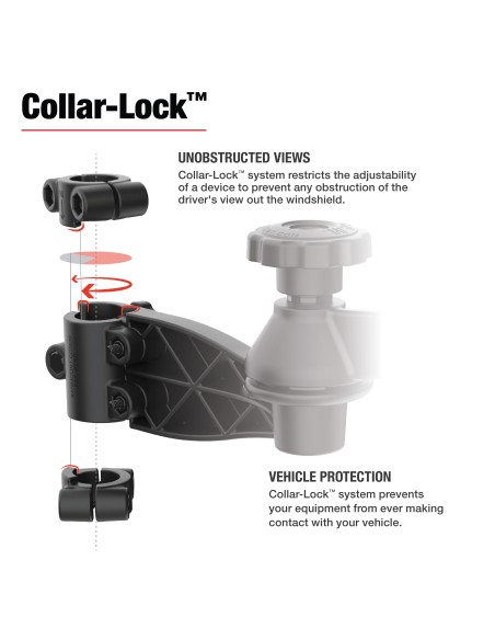 RAM® Friction Hinge 6" Arm & 6" Swing Arm with Ball for Tough-BarT