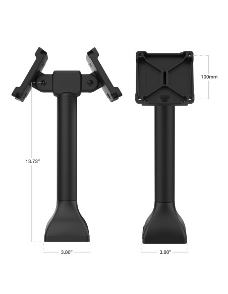 RAM® 14" Pedestal Mount with Dual 100mm VESA Adapters