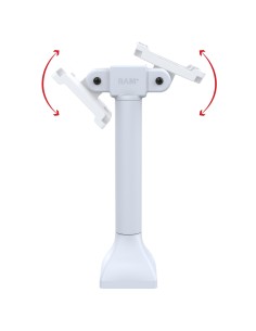 RAM® 14" Pedestal Mount with Dual 100mm VESA Adapters - Gray 2