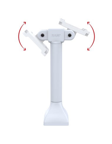 RAM® 14" Pedestal Mount with Dual 100mm VESA Adapters - Gray