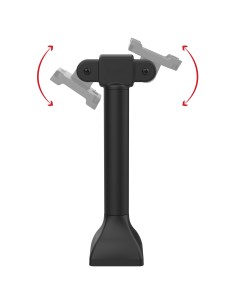 RAM® 14" Pedestal Mount with Dual 75mm VESA Adapters 2