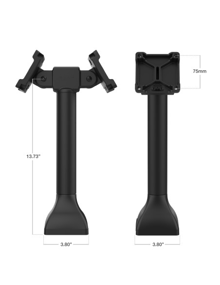 RAM® 14" Pedestal Mount with Dual 75mm VESA Adapters