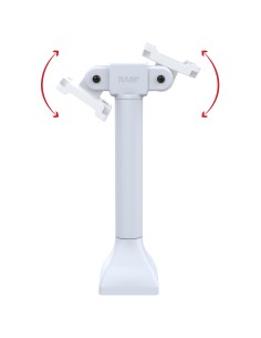 RAM® 14" Pedestal Mount with Dual 75mm VESA Adapters - Gray 2