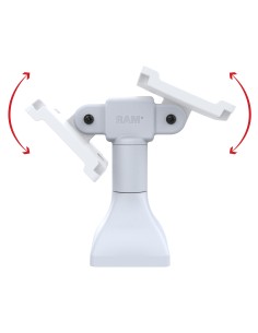 RAM® 7" Pedestal Mount with Dual 100mm VESA Adapters - Gray 2