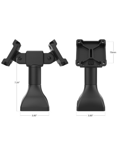 RAM® 7" Pedestal Mount with Dual 75mm VESA Adapters