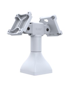 RAM® 7" Pedestal Mount with Dual 75mm VESA Adapters - Gray