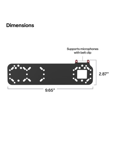 RAM® Standard Bracket Adapter for PTT Remote Speaker Microphones