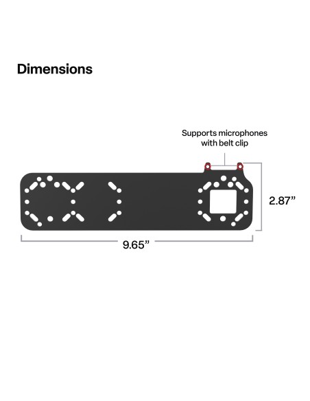 RAM® Standard Bracket Adapter for PTT Remote Speaker Microphones