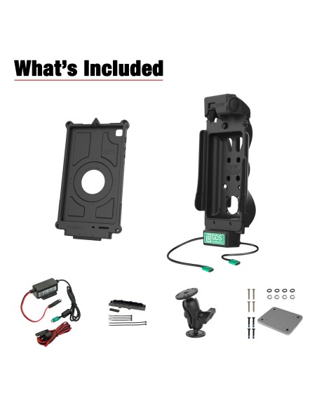 GDS® Tough-DockT Klein VALOR PTT Vehicle Bundle for Tab A7 Lite 8.7