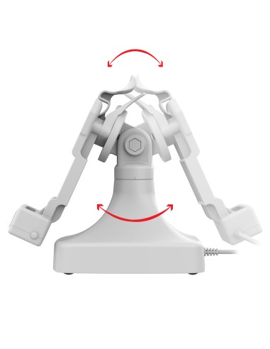 GDS® Uni-ConnT Tilt & Swivel Dock with PoE + Data - Gray