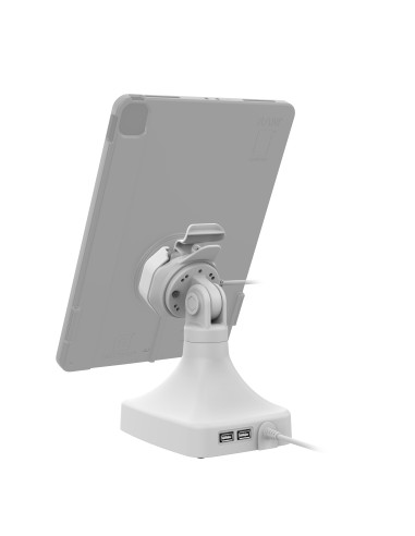GDS® Uni-ConnT Powered Tilt & Swivel Dock with USB-C + Data - Gray