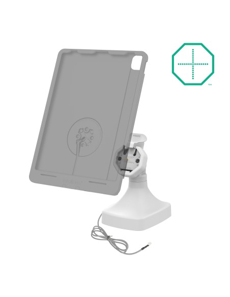 GDS® Uni-ConnT Powered Tilt & Swivel Dock with PoE + Data - Gray