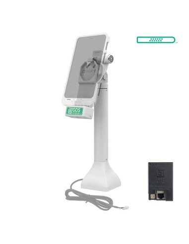 GDS® Uni-ConnT 14" Locking Pedestal Dock with PoE - Gray