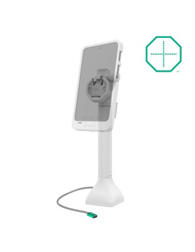 GDS® Uni-ConnT Powered 14" Locking Pedestal Dock with USB-C - Gray