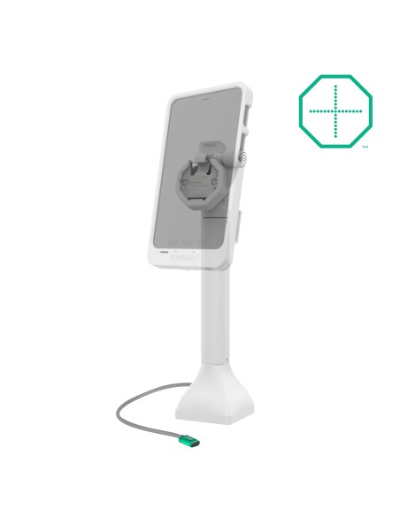 GDS® Uni-ConnT Powered 14" Locking Pedestal Dock with USB-C - Gray