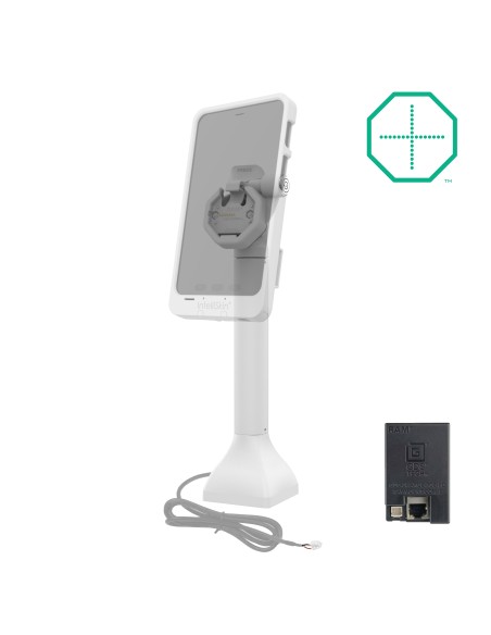 GDS® Uni-ConnT Powered 14" Locking Pedestal Dock with PoE - Gray