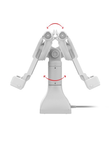 GDS® Uni-ConnT 7" Locking Pedestal Dock with USB-C - Gray