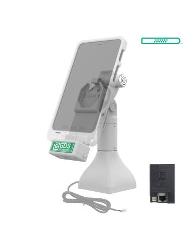 GDS® Uni-ConnT 7" Locking Pedestal Dock with PoE - Gray