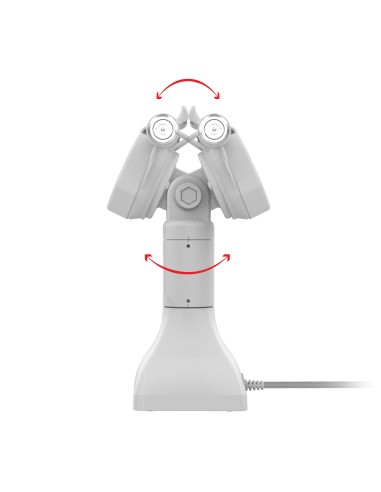 GDS® Uni-ConnT Powered 7" Locking Pedestal Dock with USB-C - Gray