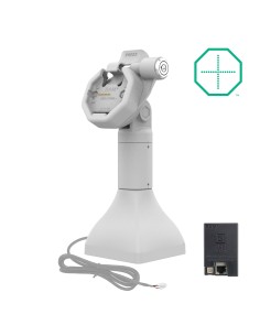 GDS® Uni-ConnT Powered 7" Locking Pedestal Dock with PoE - Gray