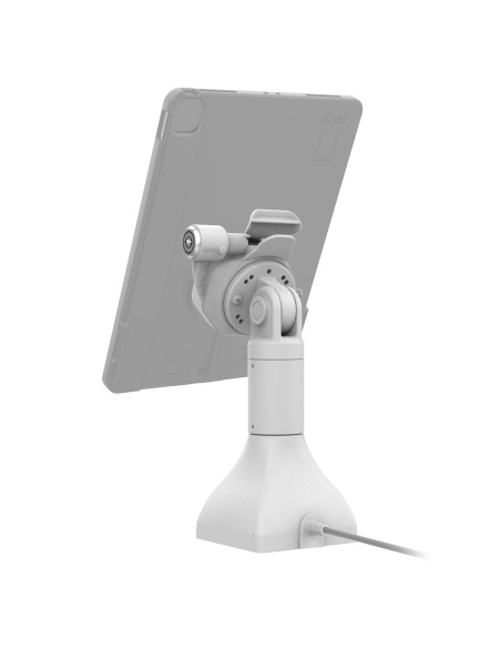 GDS® Uni-ConnT Powered 7" Locking Pedestal Dock with PoE - Gray