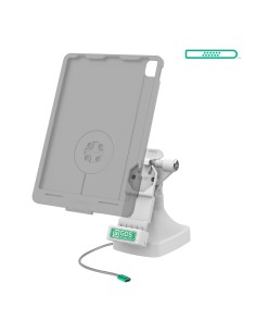 GDS® Uni-ConnT Locking Tilt & Swivel Dock with USB-C + Data - Gray 2