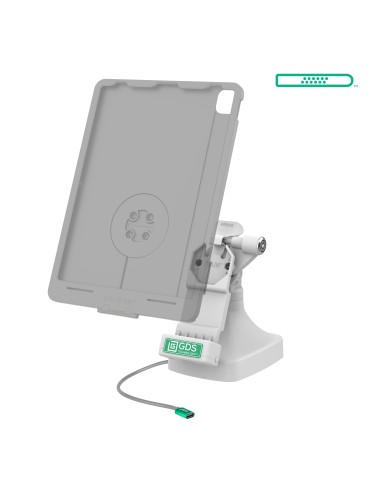 GDS® Uni-ConnT Locking Tilt & Swivel Dock with USB-C + Data - Gray