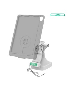 GDS® Uni-ConnT Locking Tilt & Swivel Dock with PoE + Data - Gray 2