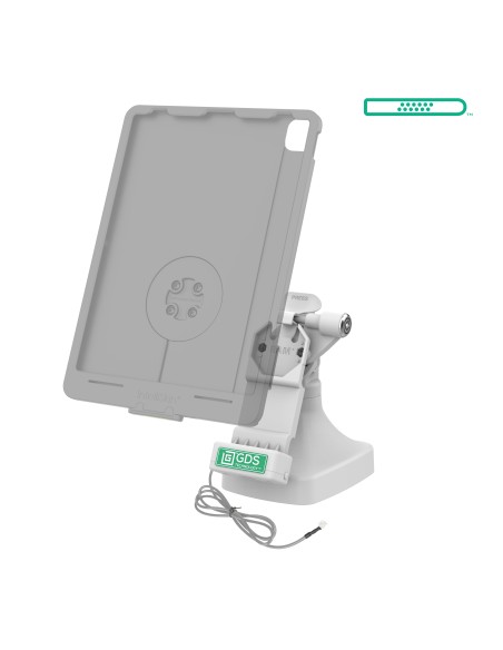 GDS® Uni-ConnT Locking Tilt & Swivel Dock with PoE + Data - Gray