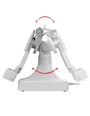 GDS® Uni-ConnT Locking Tilt & Swivel Dock with PoE + Data - Gray