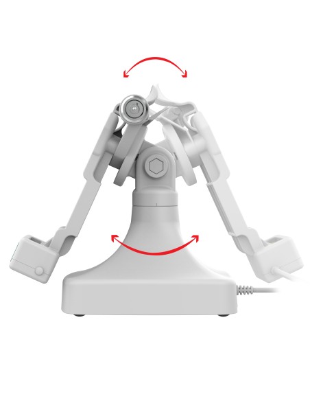 GDS® Uni-ConnT Locking Tilt & Swivel Dock with PoE + Data - Gray