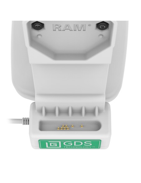 GDS® Uni-ConnT Locking Tilt & Swivel Dock with PoE + Data - Gray